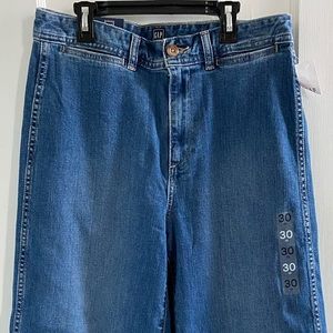 GAP Wide Leg, High Rise Jeans (Size 30)